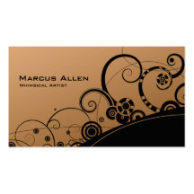 Whimsical Swirls Business Card Templates