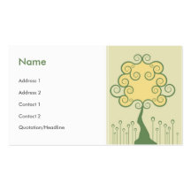 Whimsical Tree Business Card Template