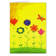 whimsical watercolor card