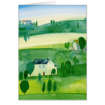 whimsical watercolor greeting card
