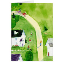 whimsical watercolor greeting cards