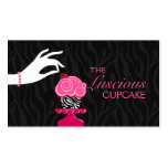 Whimsical Zebra Cupcake Bakery Business Cards