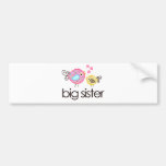 Whimsy Birds Big Sister T-shirt Announcement Bumper Stickers