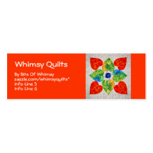 Whimsy Hearts Quilt - Block #1 Business Card Templates
