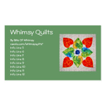 Whimsy Hearts Quilt - Block #1 Business Card