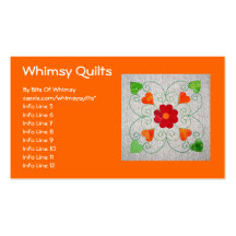Whimsy Hearts Quilt - Block #2 Business Card