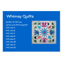 Whimsy Quilt Business Cards