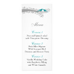 whimsy tree blue lovebirds menu cards rack cards