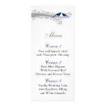 whimsy tree navy blue lovebirds menu cards rack cards