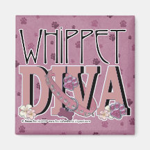 Whippet DIVA Refrigerator Magnet