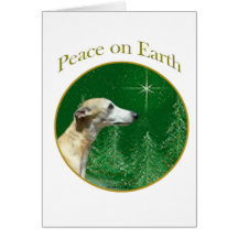 Whippet Peace Card