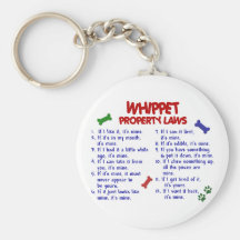 WHIPPET Property Laws 2 Keychain