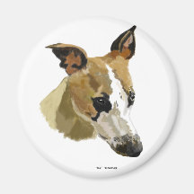 Whippet Refrigerator Magnet