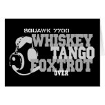 Whiskey Tango Foxtrot - Aviation Humour Greeting Cards