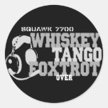 Whiskey Tango Foxtrot - Aviation Humour Sticker