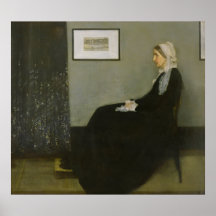 Whistler's Mother by James Abbot McNeill Whistler Poster
