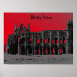Whitby Abbey Goth Style Posters