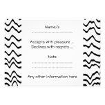 White and Black Waves Pattern. invitations