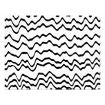 White and Black Waves Pattern. invitations