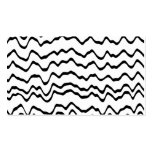 White and Black Waves Pattern. business cards