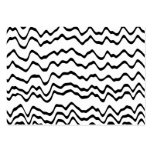 White and Black Waves Pattern. business cards