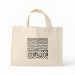 White and Black Waves Pattern. bags