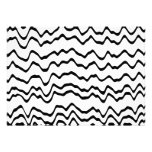 White and Black Waves Pattern. invitations