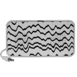 White and Black Waves Pattern. speakers