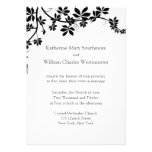 White And Black Wedding Invitations invitations