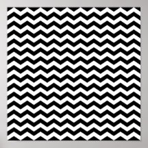 White and Black Zig Zag Print