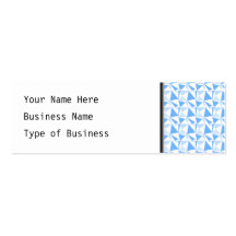 White and Blue Modern Geometric Pattern. Business Cards