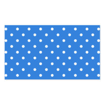 White and Blue Polka Dot Pattern. Business Card Template