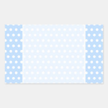 White and Blue Polka Dot Pattern. Spotty. Stickers
