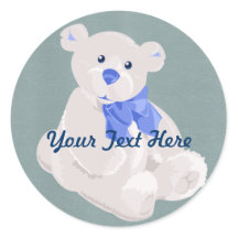 Blue Bear Sticker