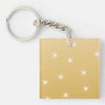 White and Gold Colour Star Pattern