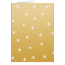 White and Gold Colour Star Pattern Cards