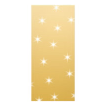 White and Gold Colour Star Pattern Custom Rack Cards