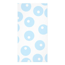 White and light blue retro pattern. photo greeting card
