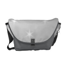 White and Light Grey Star Pattern. Commuter Bags