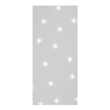 White and Light Grey Star Pattern. Personalised Rack Card