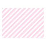 White and Light Pink Stripes. Business Card Template