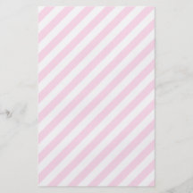 White and Light Pink Stripes. Custom Flyer