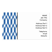 White and Navy Blue Abstract Graphic Pattern. Business Cards