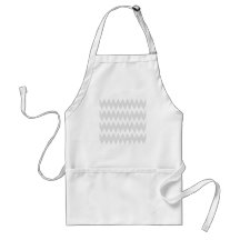 White and Pastel Gray Zigzags. Aprons