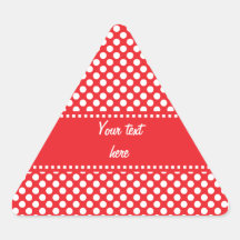 White and Red Polka Dot Sticker