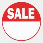 White and Red Retail Sale Sticker