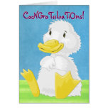 White Baby Duckling All-Purpose Greeting Card