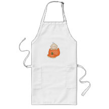 White Baby in Pumpkin Apron