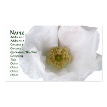 White Beach Rose Business Card
