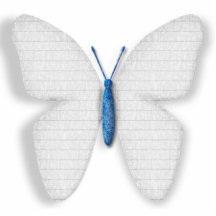 White Butterfly Photo Cutouts
